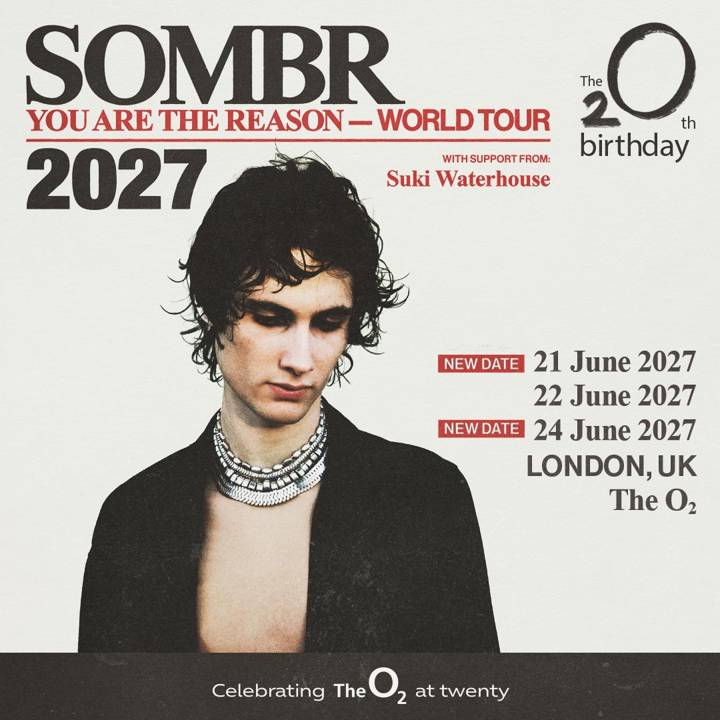 Sombr tour poster