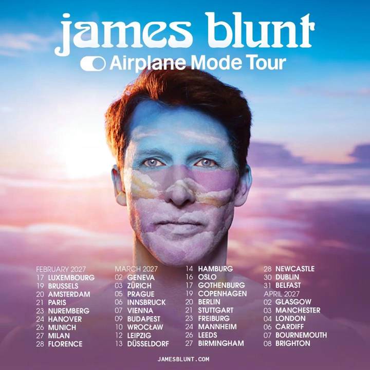 James Blunt tour poster
