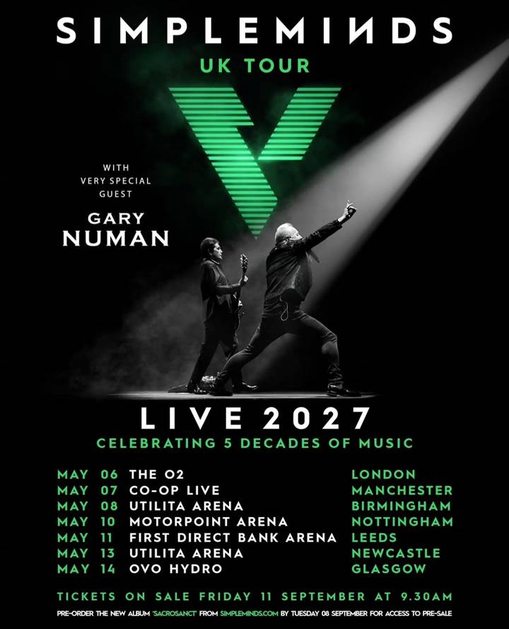 Simple Minds tour poster