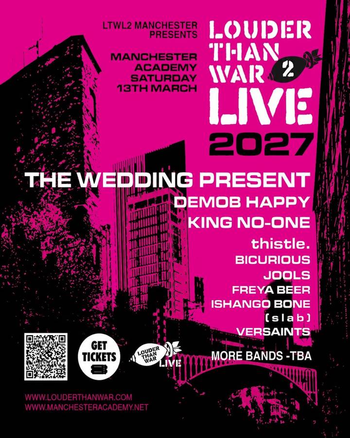 Louder Than War Live tour poster