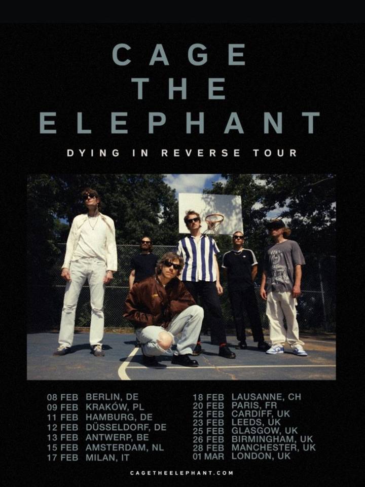 Cage The Elephant tour poster