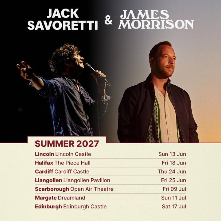 Jack Savoretti & James Morrison tour poster