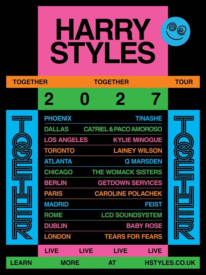Harry Styles tour poster