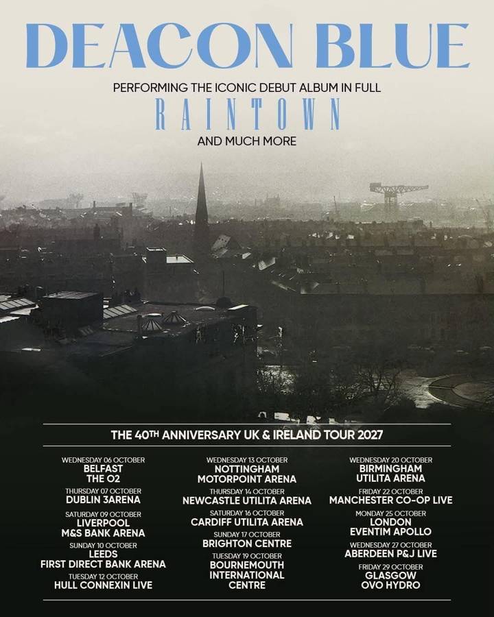 Deacon Blue tour poster