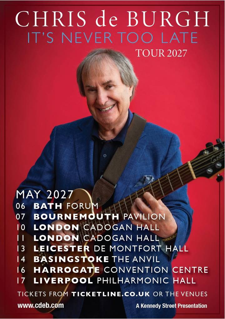 Chris de Burgh tour poster