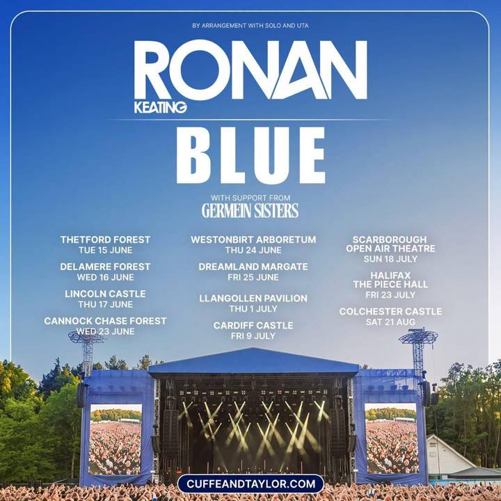 Ronan Keating & Blue tour poster