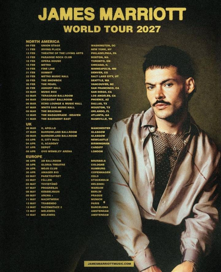 James Marriott tour poster
