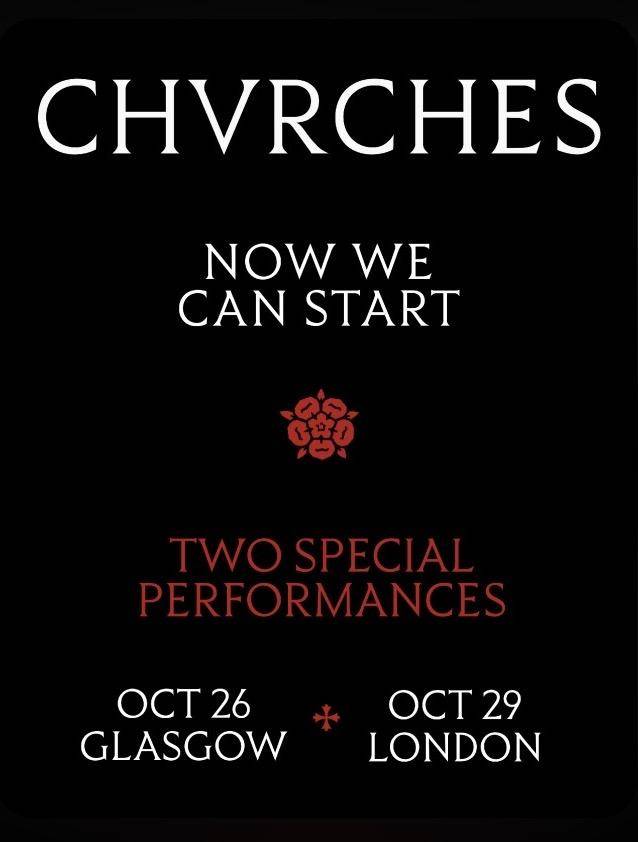 Chvrches tour poster