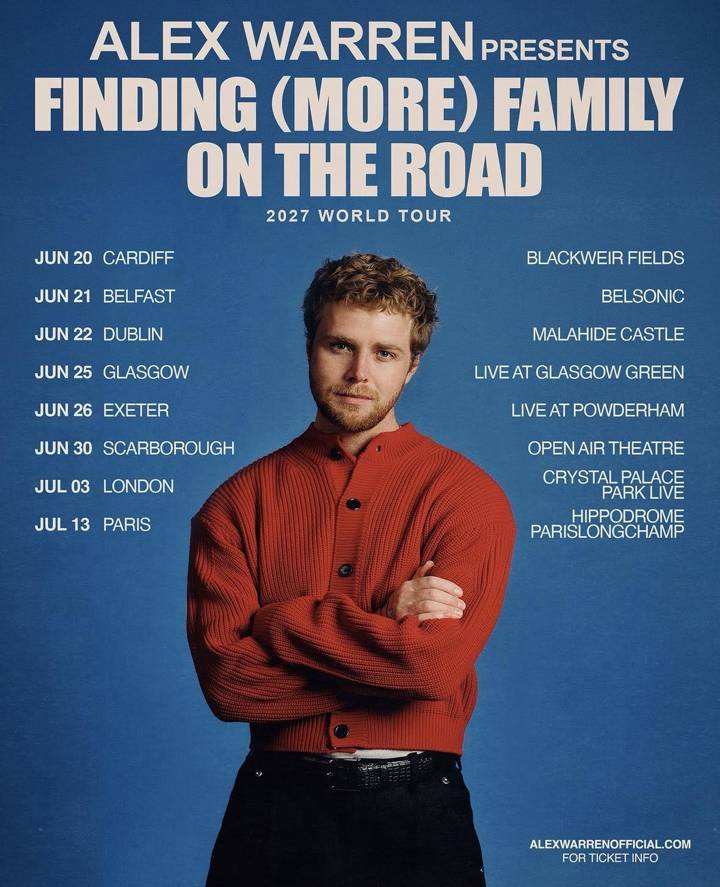 Alex Warren tour poster