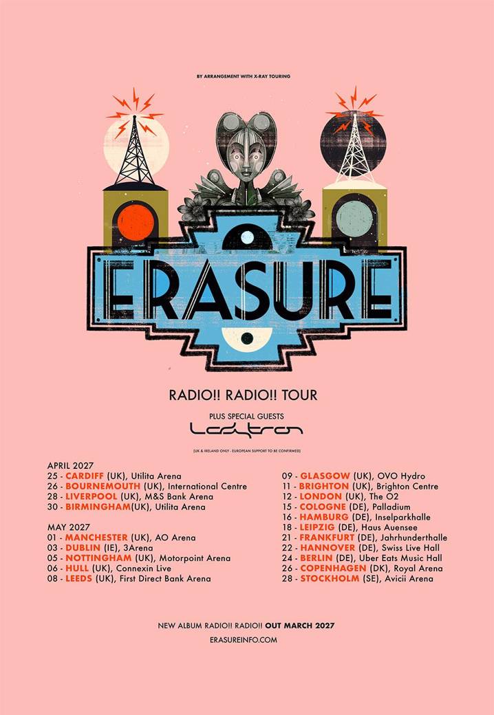 Erasure tour poster