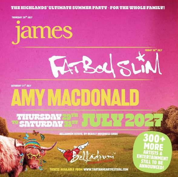 Belladrum Festival tour poster