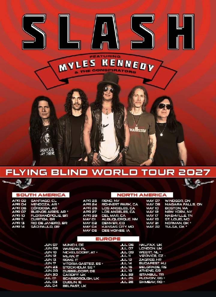 Slash ft Myles Kennedy tour poster