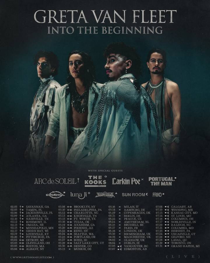 Greta Van Fleet tour poster