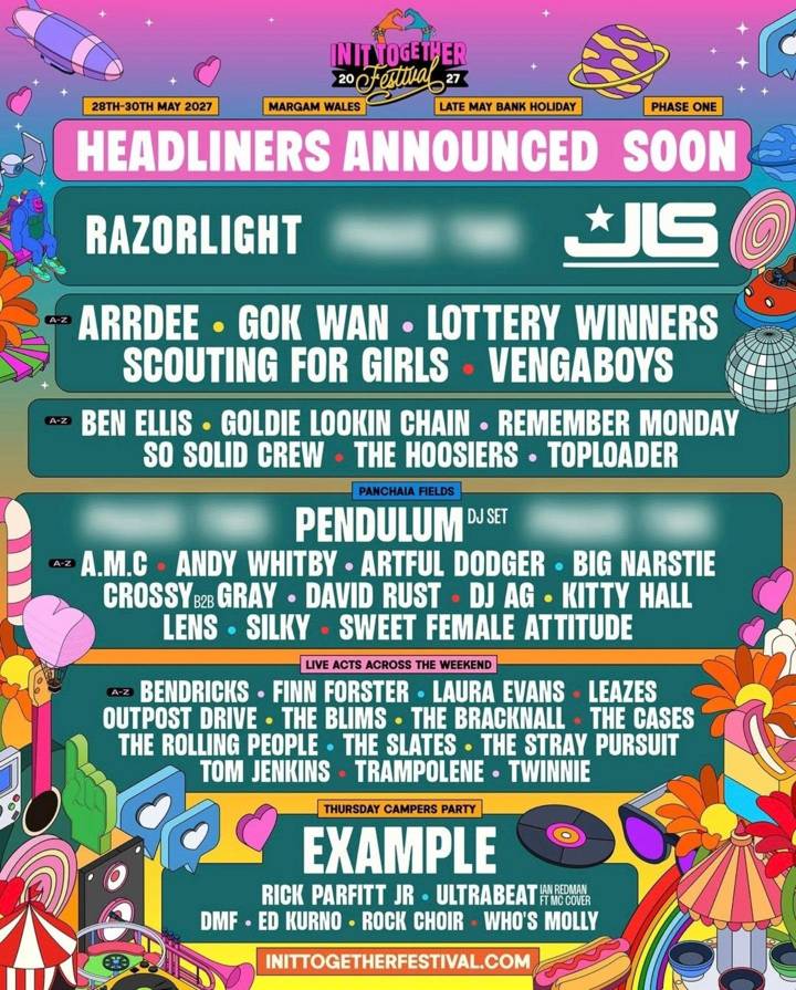 In It Together Festival tour poster