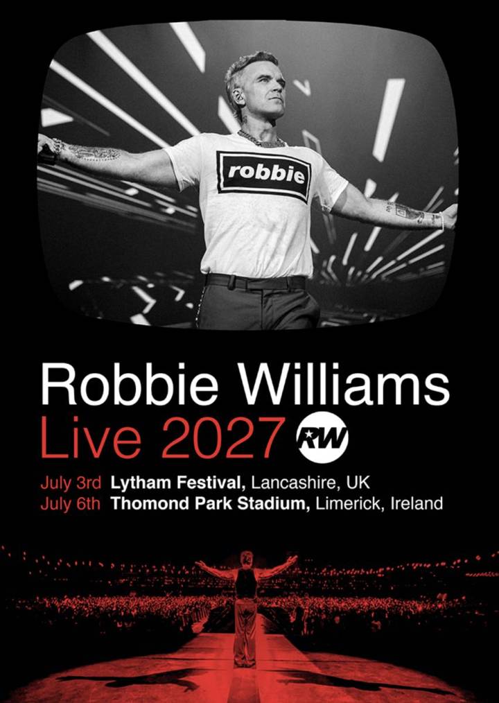 Robbie Williams tour poster