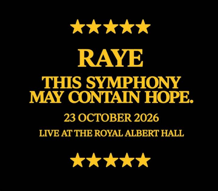 Raye tour poster