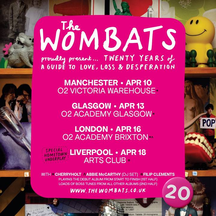 The Wombats tour poster
