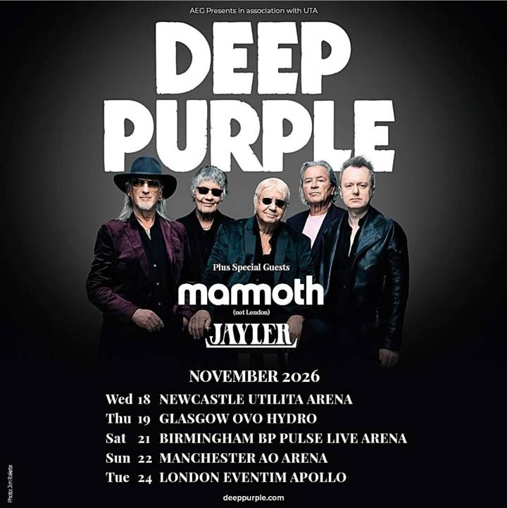 Deep Purple tour poster