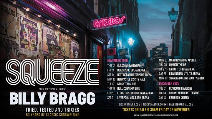 Squeeze tour poster
