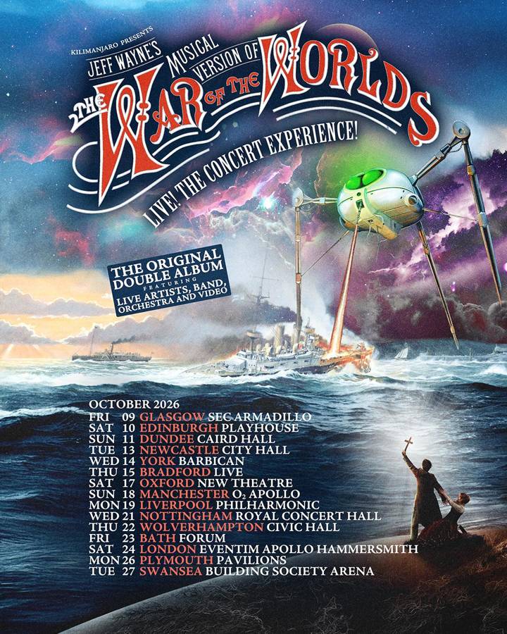 Jeff Wayne's The War of the Worlds tour poster