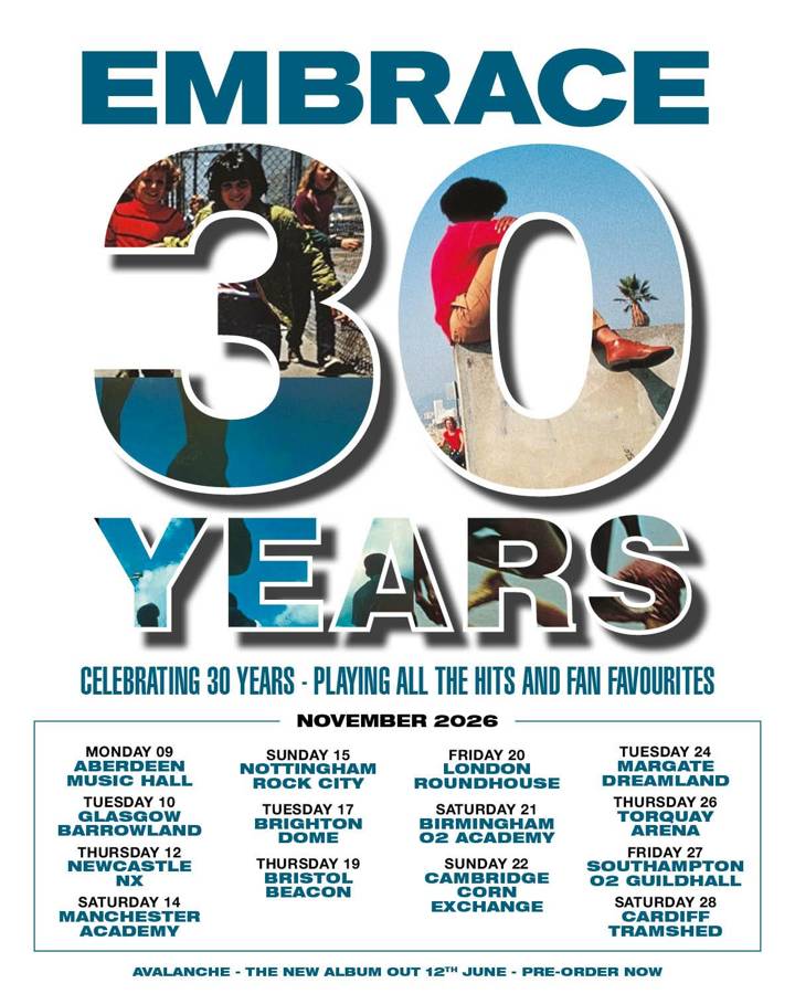 Embrace tour poster