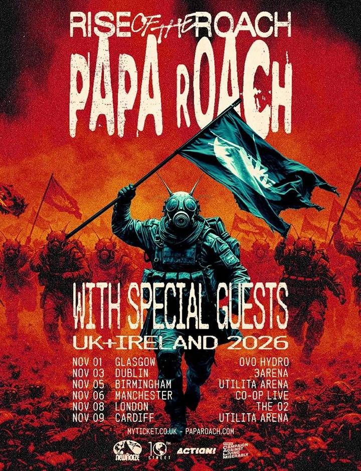 Papa Roach tour poster