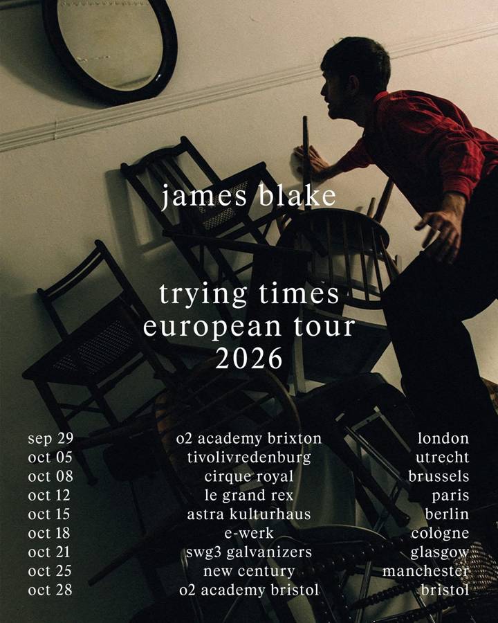 James Blake tour poster