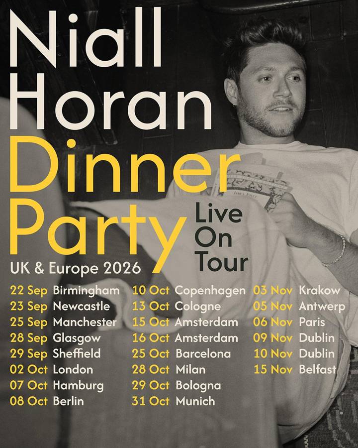 Niall Horan tour poster