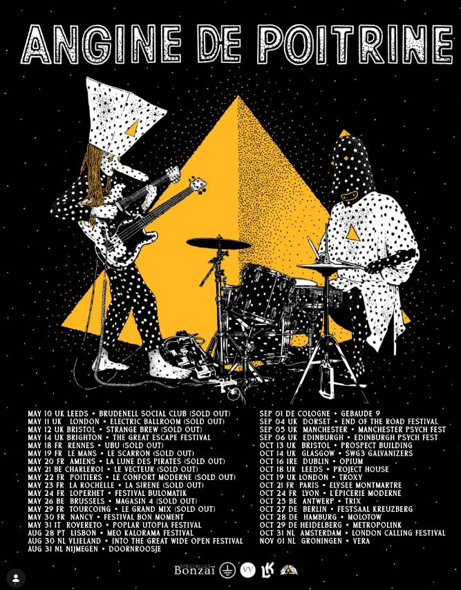 Angine de Poitrine tour poster