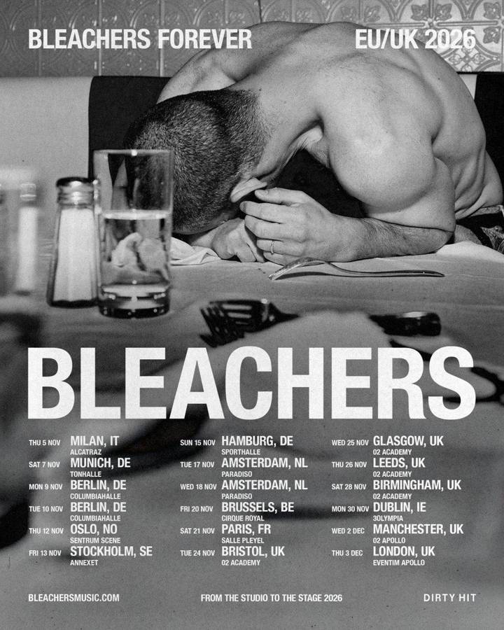 Bleachers tour poster