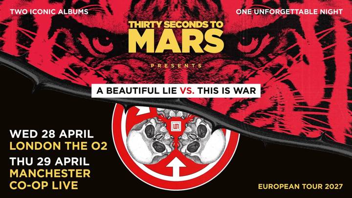 Thirty Seconds To Mars tour poster