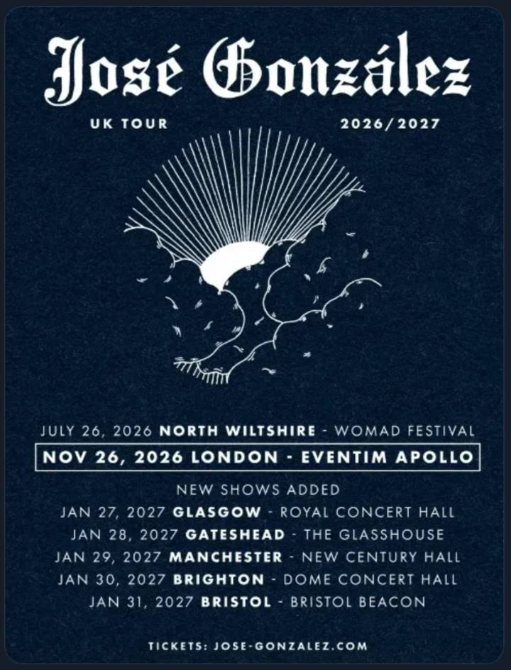 José González tour poster