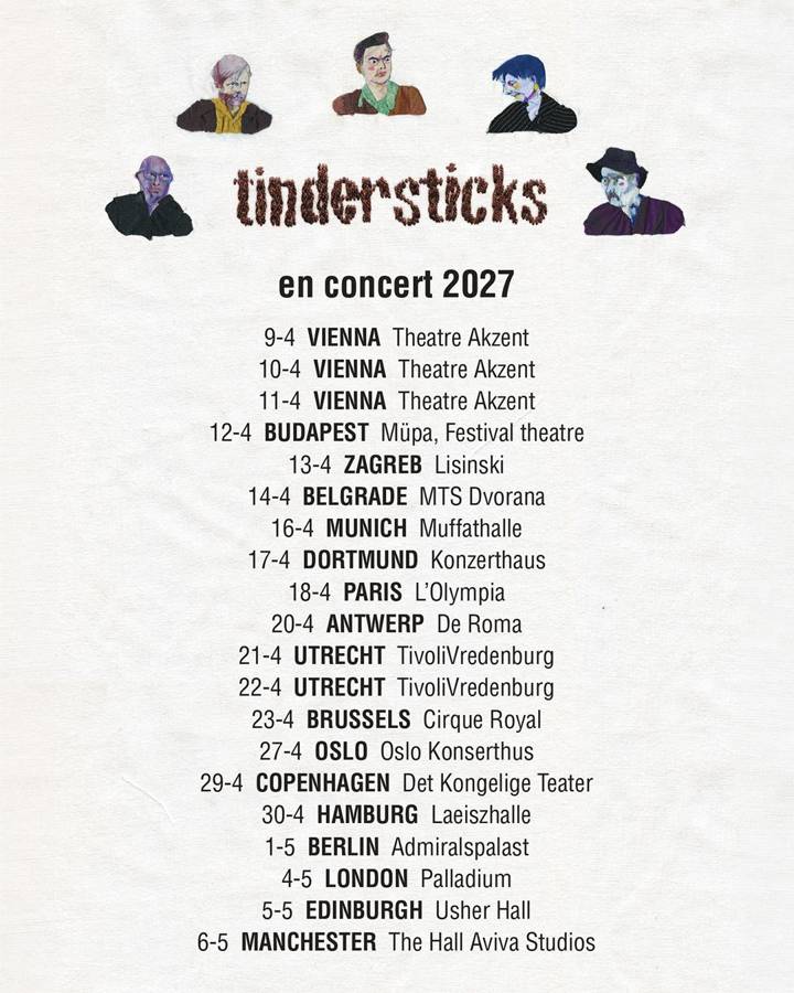 Tindersticks tour poster
