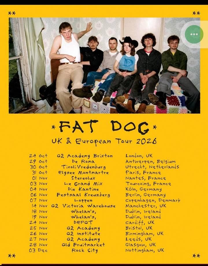 Fat Dog tour poster