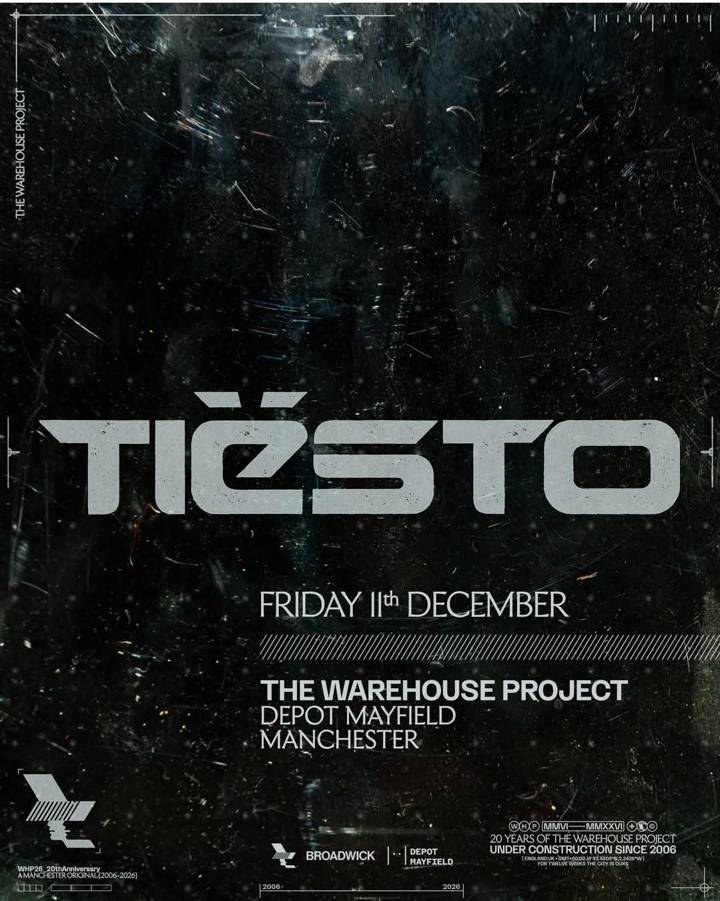 Tiësto tour poster
