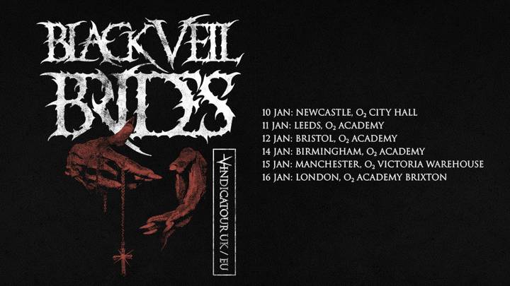 Black Veil Brides tour poster
