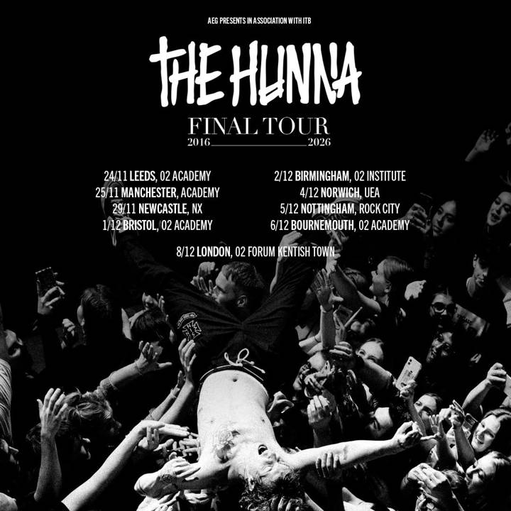 The Hunna tour poster