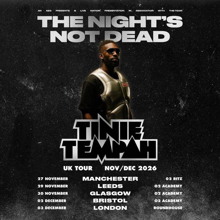 Tinie Tempah tour poster