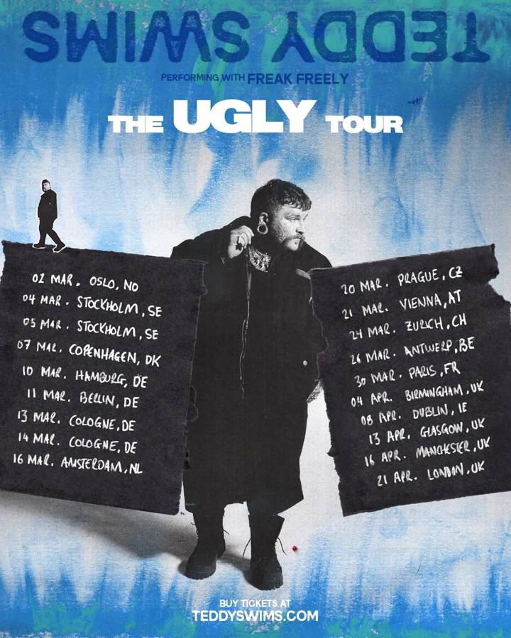 Teddy Swims tour poster