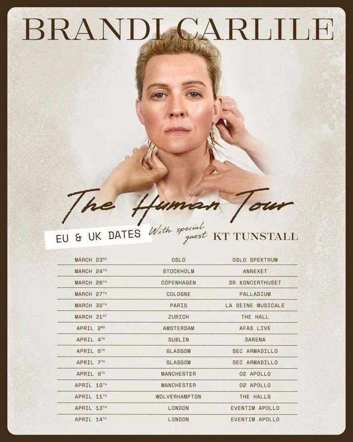 Brandi Carlile tour poster