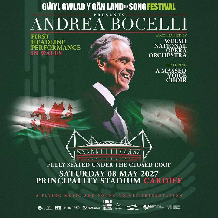 Andrea Bocelli tour poster