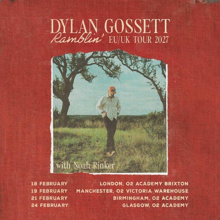 Dylan Gossett tour poster