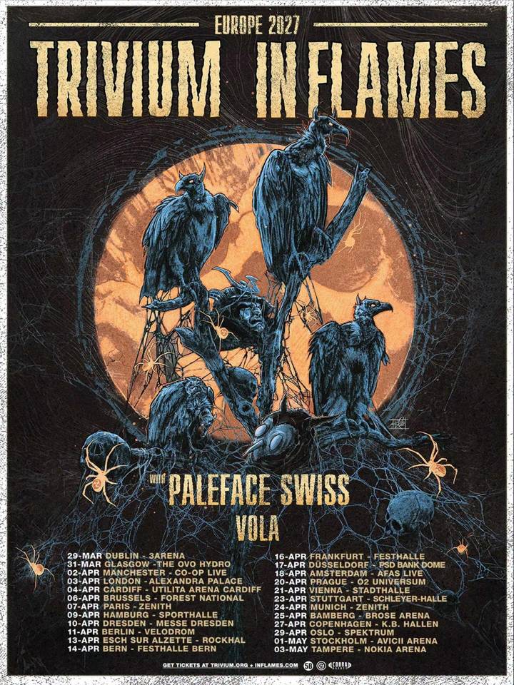 Trivium & In Flames tour poster
