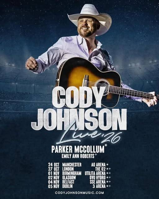 Cody Johnson tour poster
