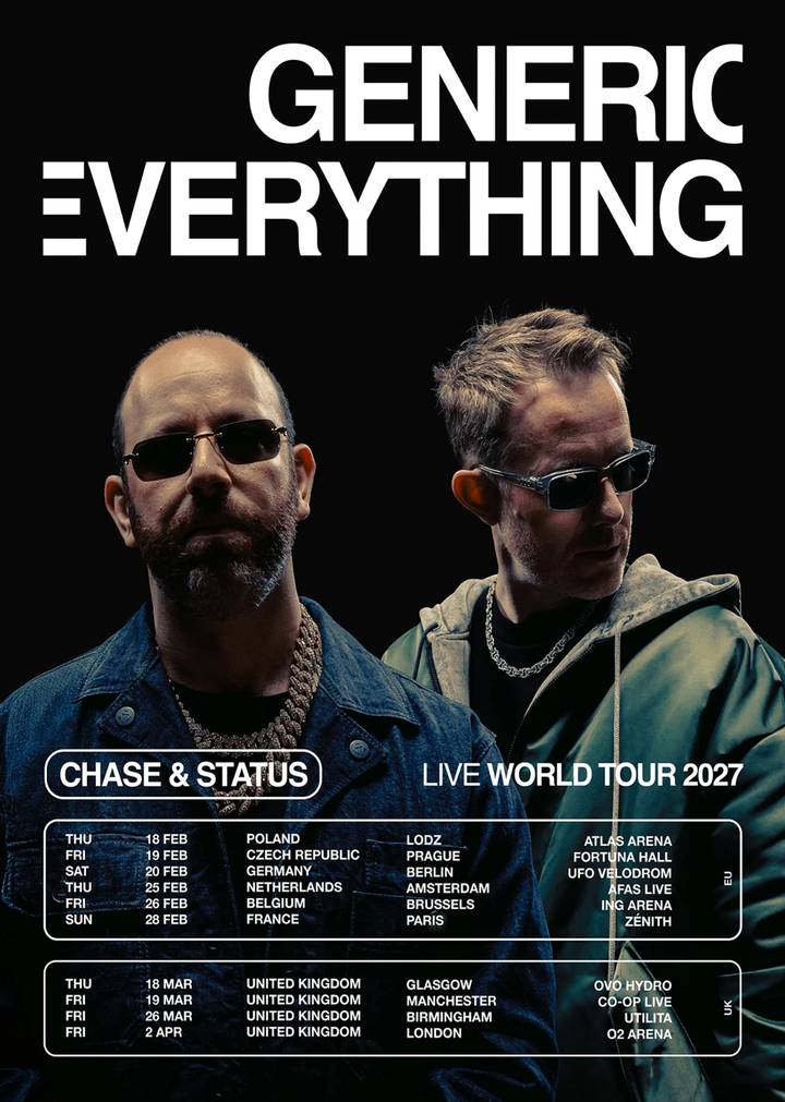 Chase & Status tour poster