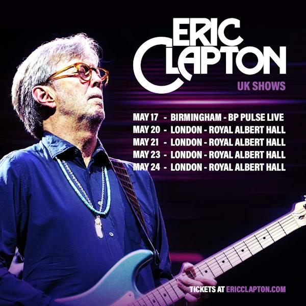 Eric Clapton tour poster