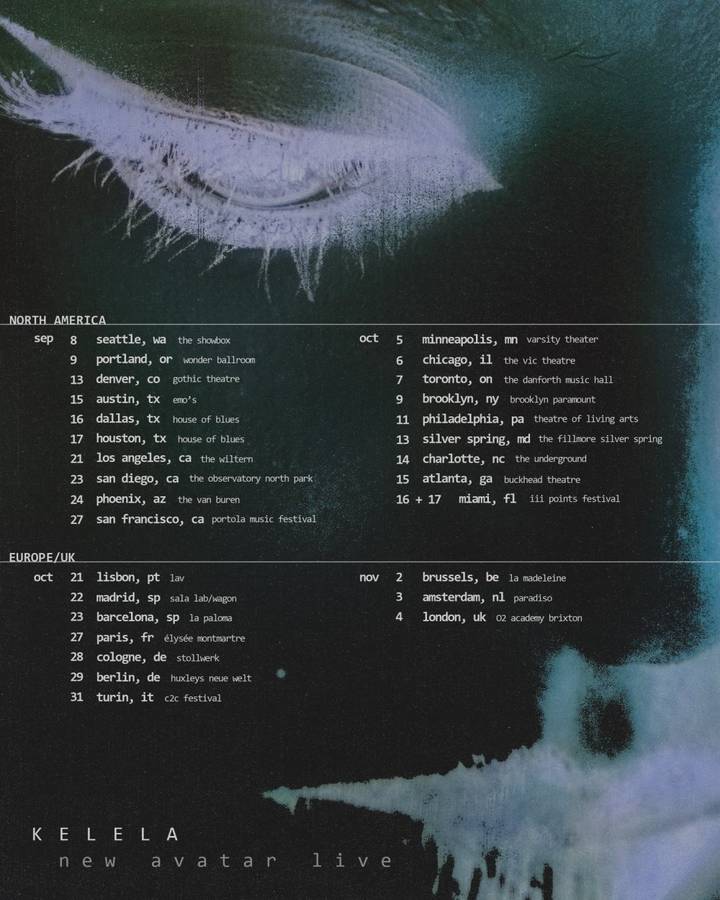 Kelela tour poster