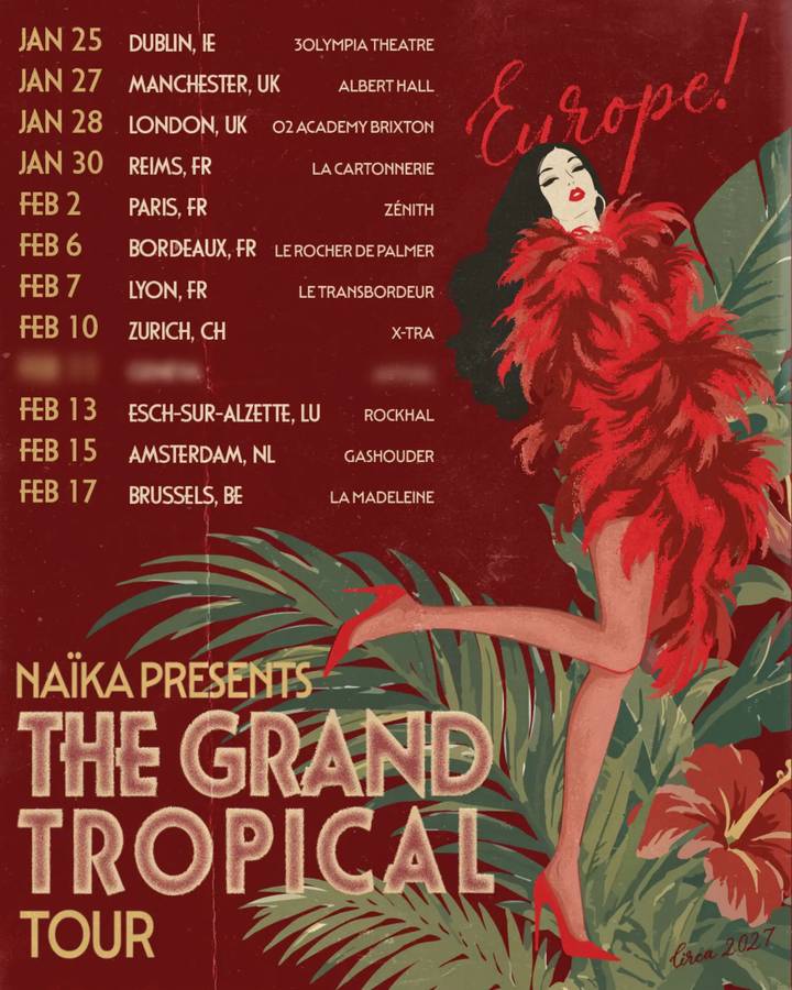 Naïka tour poster