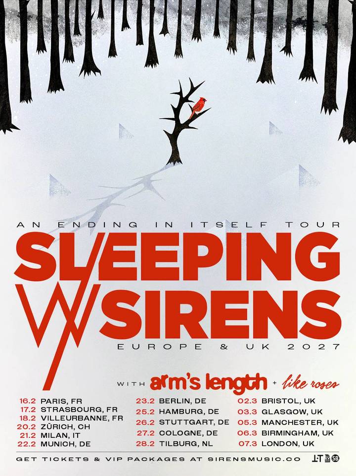 Sleeping With Sirens tour poster