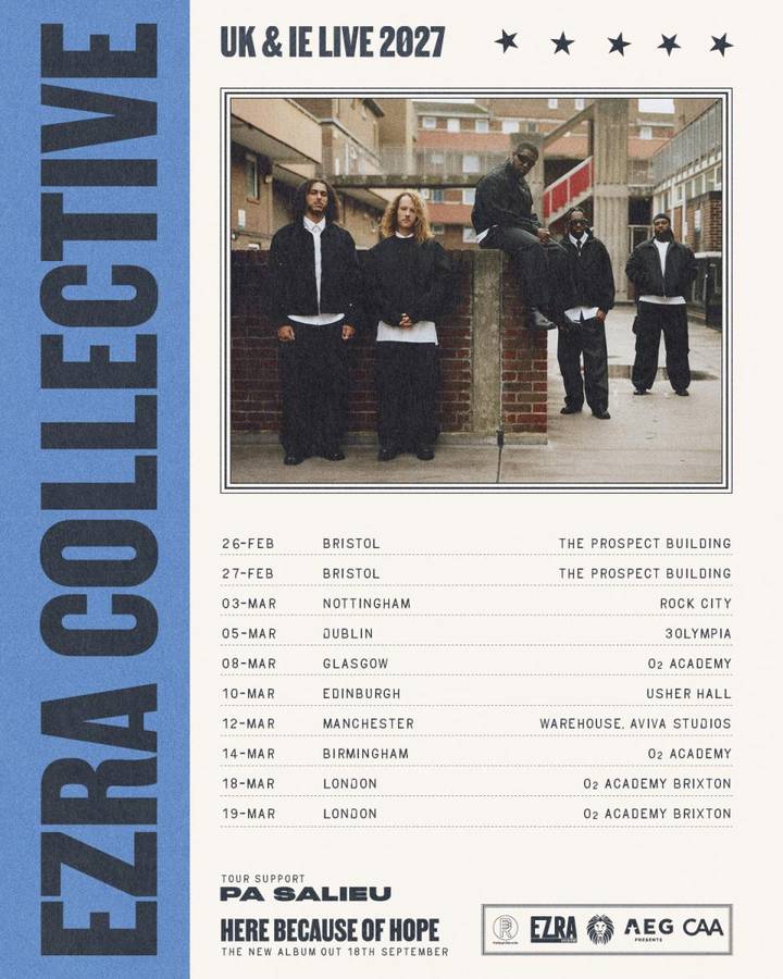 Ezra Collective tour poster